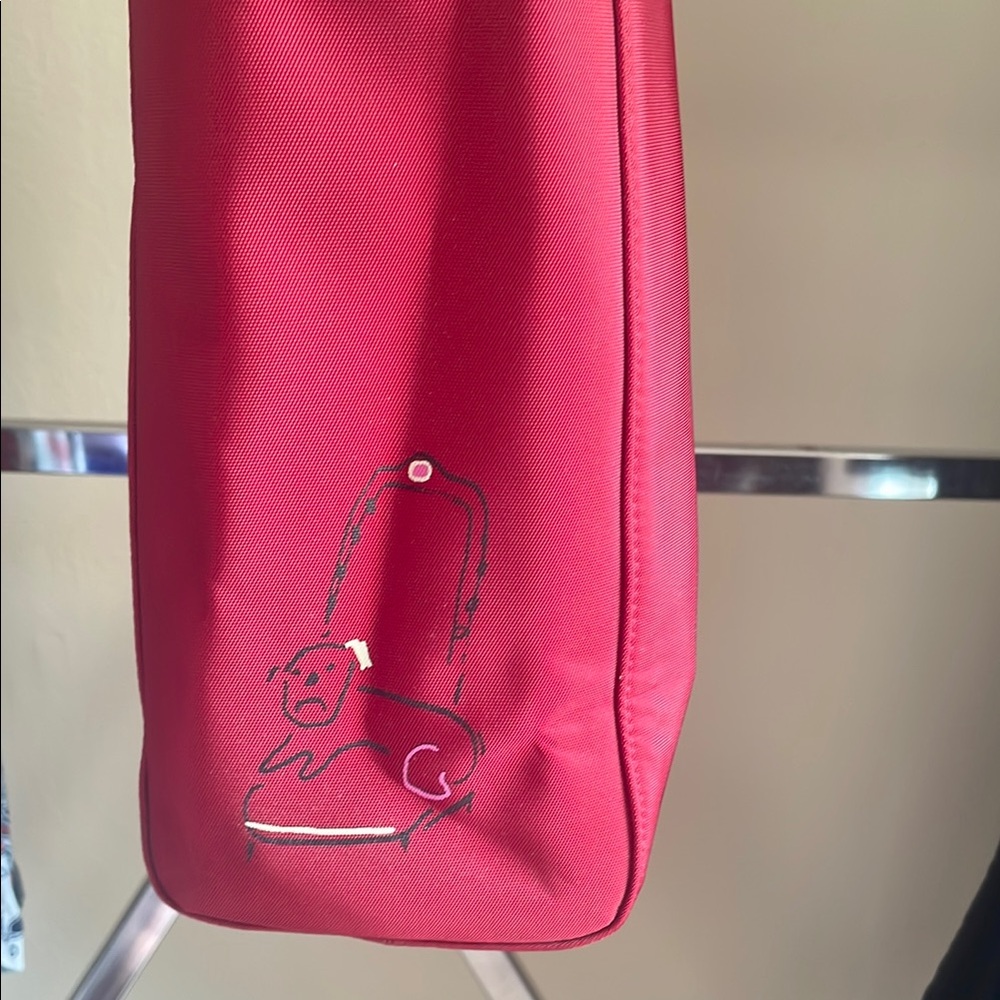 Kate Spade Maira Kalman Limited Edition Vintage "Darling" Red Tote - Picture 3 of 9